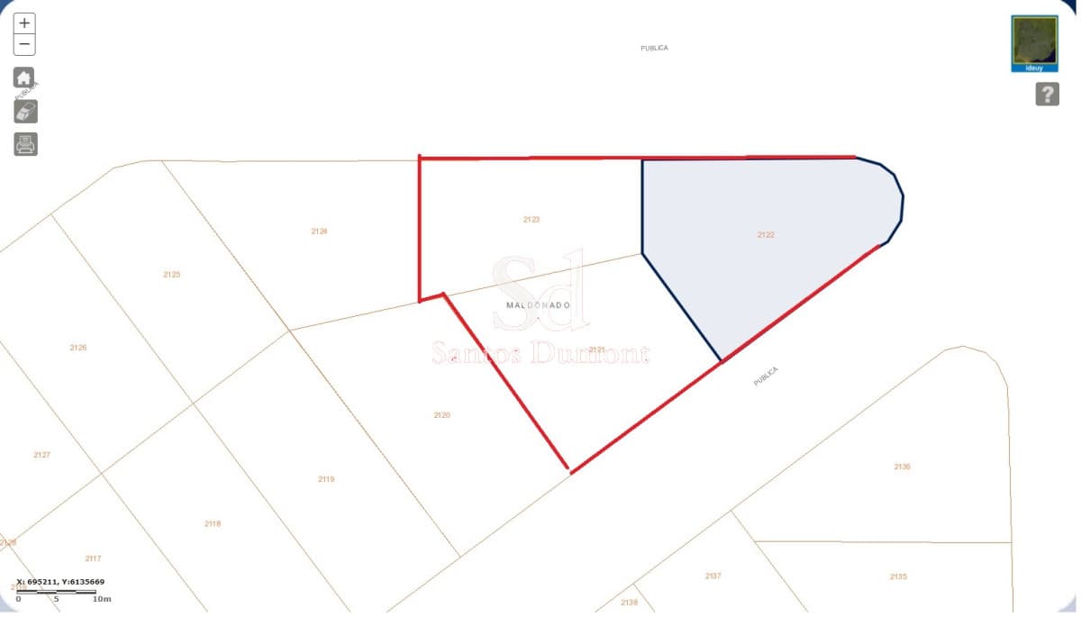 Venta tres lotes - 1593mts2 - El Tesoro