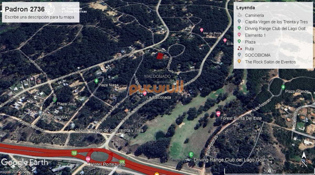 Terreno en Punta Ballena, Club del Lago