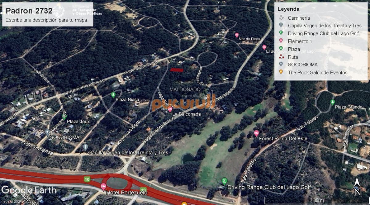 Terreno en Punta Ballena, Club del Lago