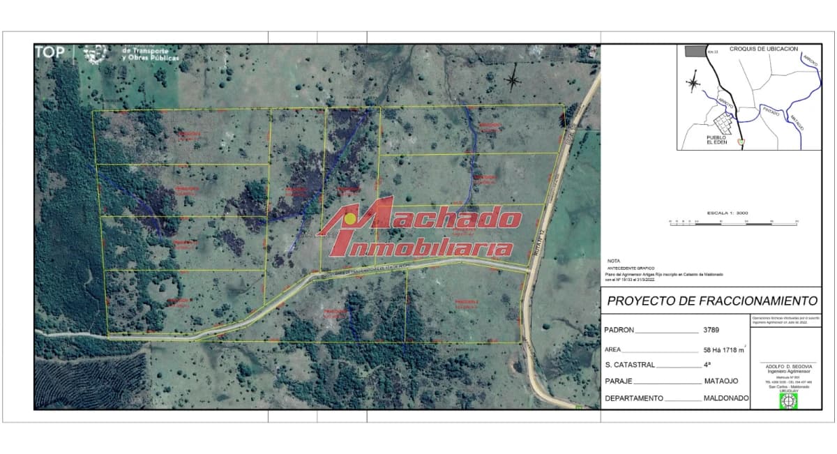 chacra en venta en Ruta 12 Pueblo Eden, Red Luminica¡¡¡¡