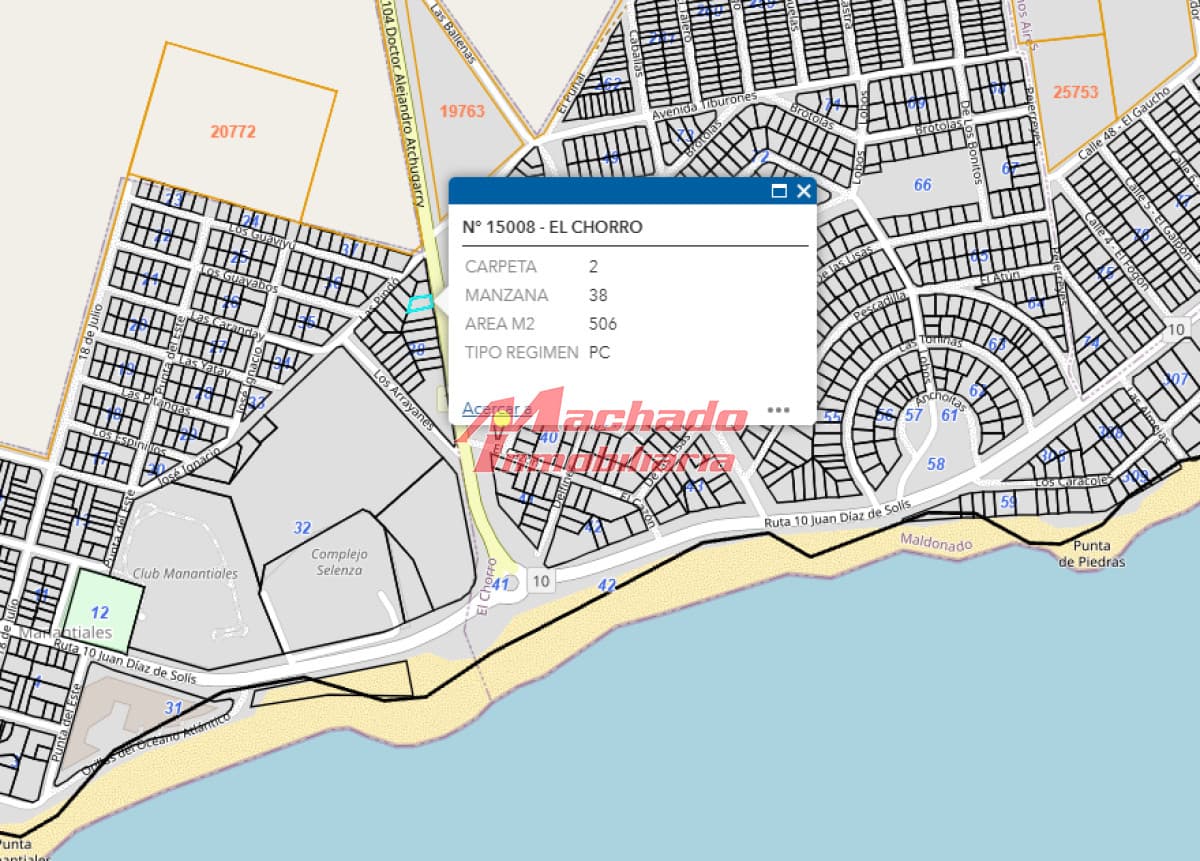 terreno en venta en el chorro cerca del mar