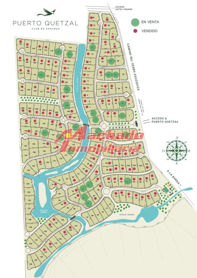 Lote en venta en Puerto Quetzal barrio cerrado de chacras en La Barra, Punta Del Este