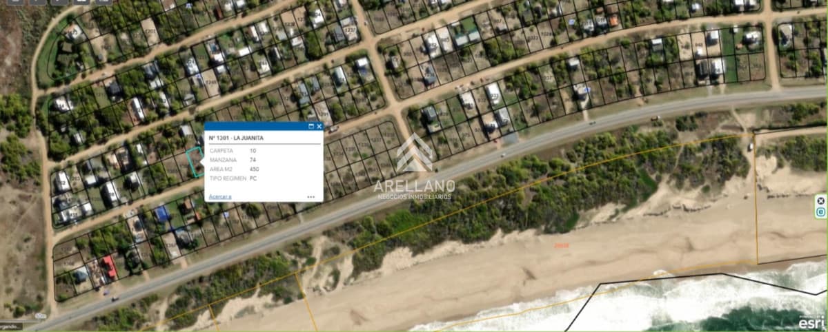 Terreno ID.4573 - Lote en venta en La Juanita - Jose Ignacio a 100 metros del mar.