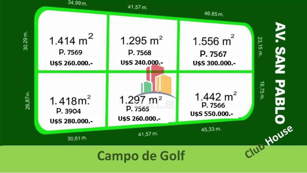 Gale Propiedades & Escribanía Terreno ID.4551 - Oportunidad - Terreno en Golf