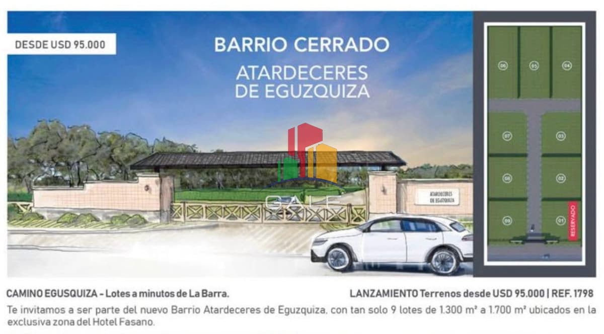 Gale Propiedades & Escribanía Terreno ID.2058 - Barrio Privado en zona privilegiada