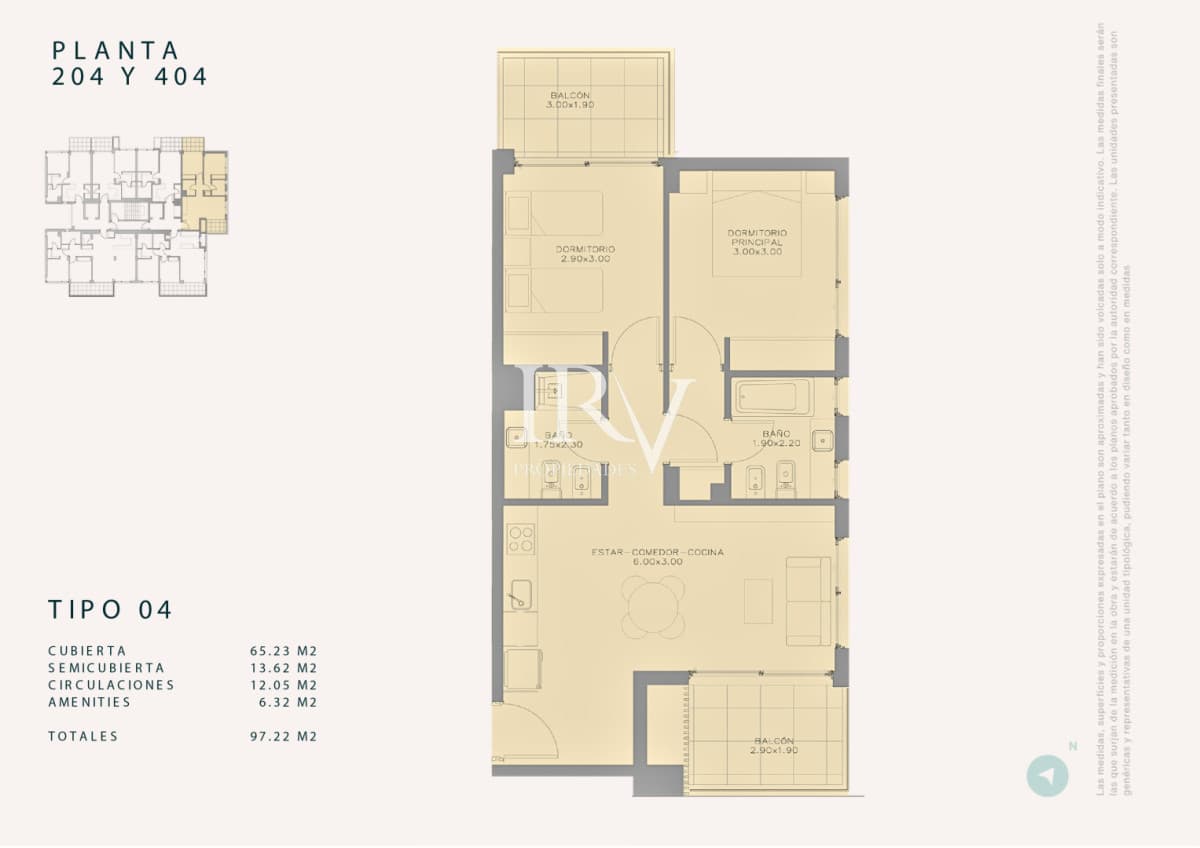 IRV PROPIEDADES Apartamento ID.1010 - Venta en Obra. Peninsula de Punta del Este. Apartamento 2 dorm con garaje