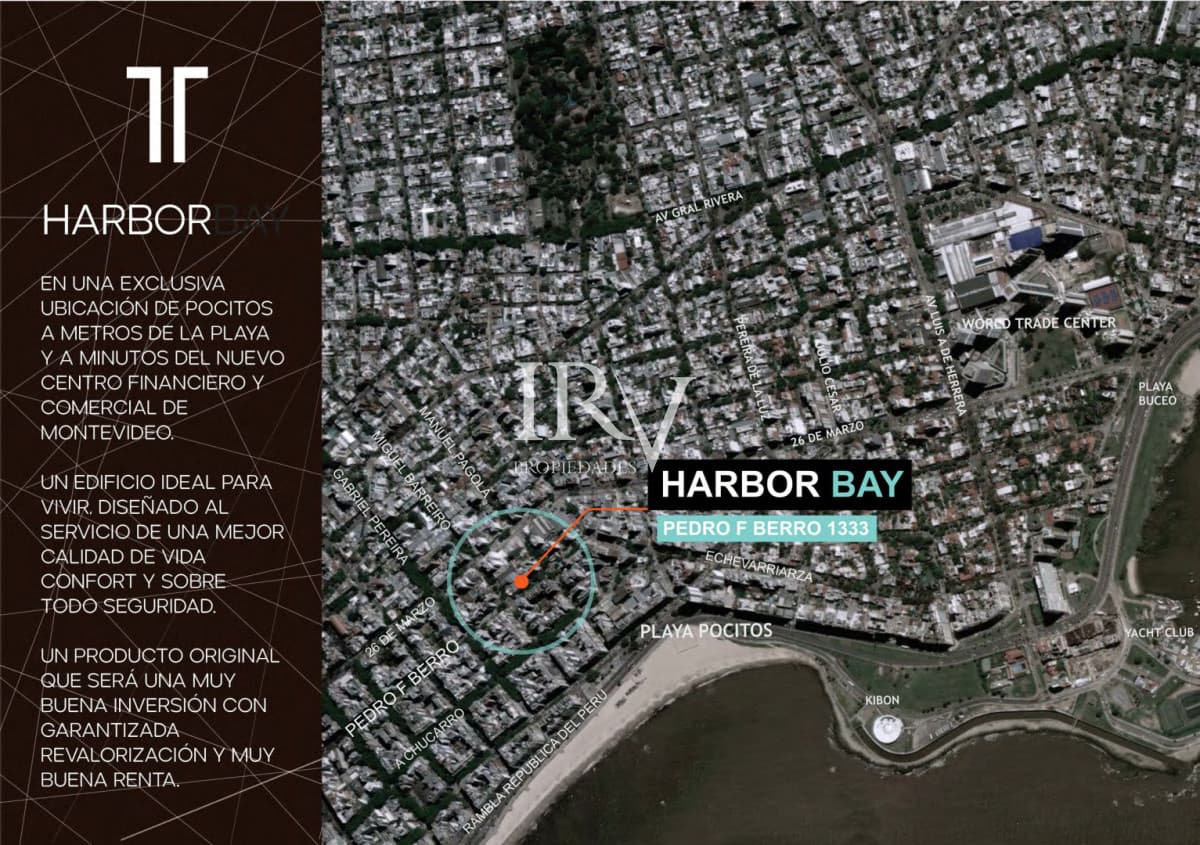 IRV PROPIEDADES Apartamento ID.537 - Apartamento a Estrenar en Pocitos - MVD   1 Dormitorio