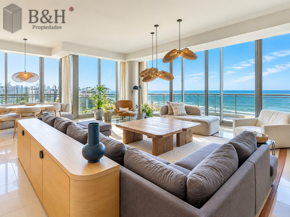 Penthouse Dúplex 5 Suites en Torre Imperiale, con Piscina Privada, Barbacoa y Vista al Mar. Playa Brava, Punta del Este