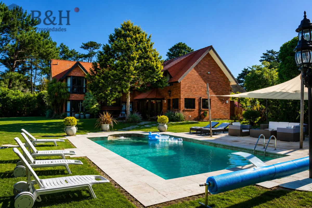 Exclusiva casa en Beverly Hills, Punta del Este, 5 Dormitorios, Piscina, Parrillero y Gran Parque