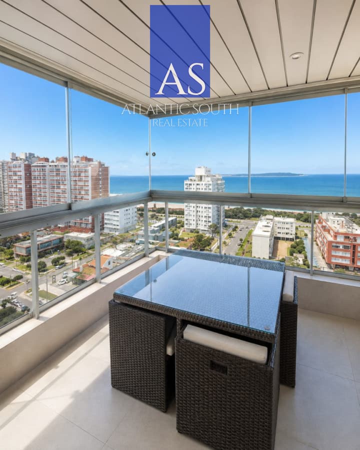 Apartamento con parrillero propio y vista al mar en alquiler temporal en Punta del Este