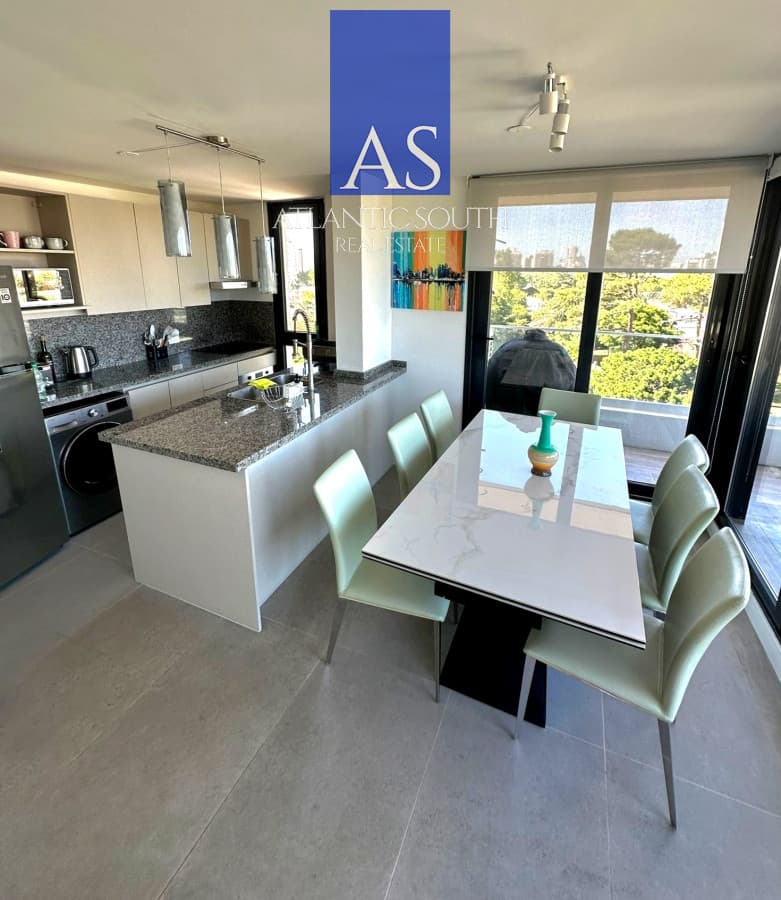 Apartamento moderno 2 dormitorios a estrenar vista parcial al mar excelentes servicios Punta del Este