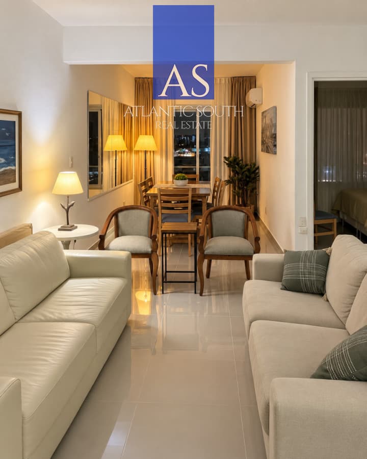 Apartamento de 1 dormitorio reciclado con vista al mar en Santos Dumont, Península