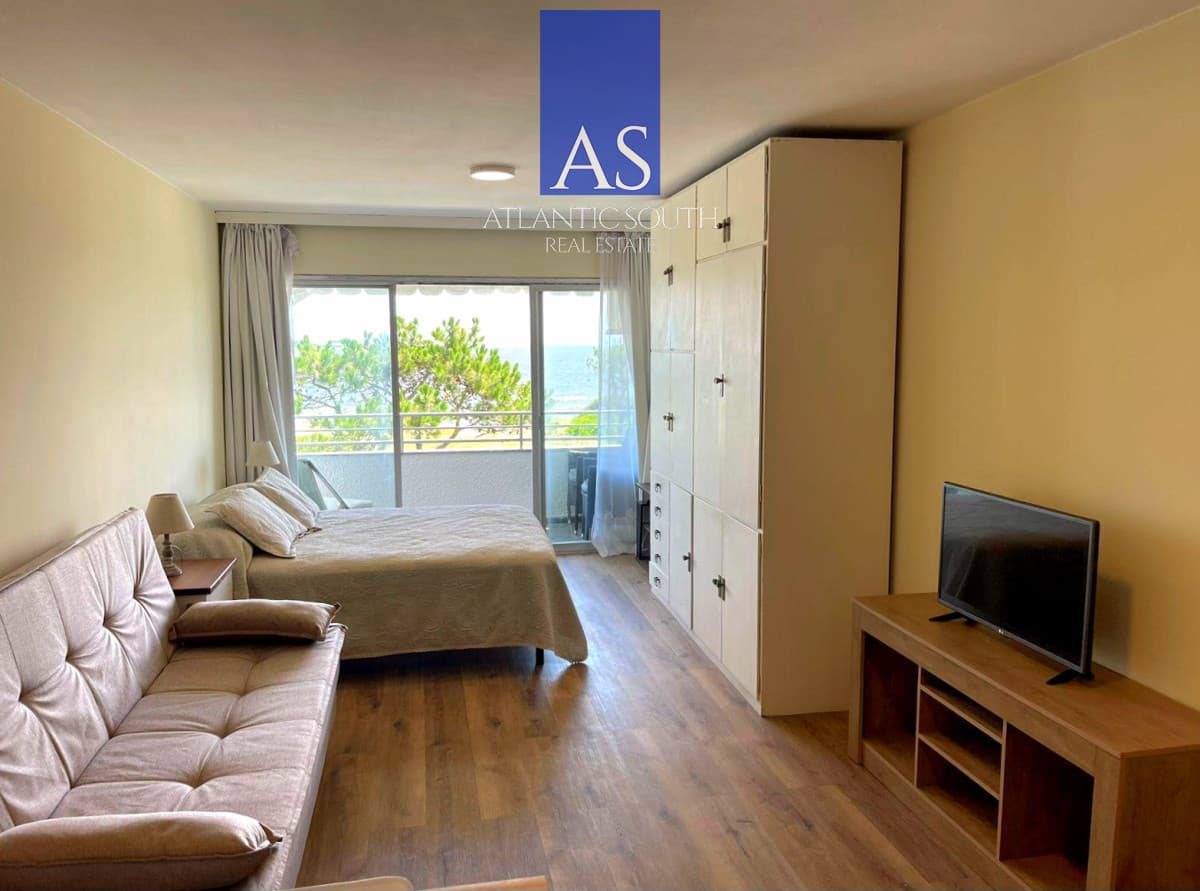 Loft monoambiente reciclado frente al mar con terraza y cochera Playa Mansa Punta del Este