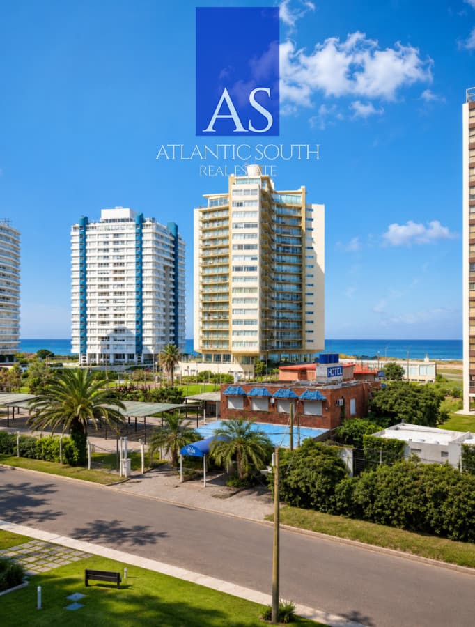Apartamento con Vista al Mar moderno con garage Playa Brava Punta del Este