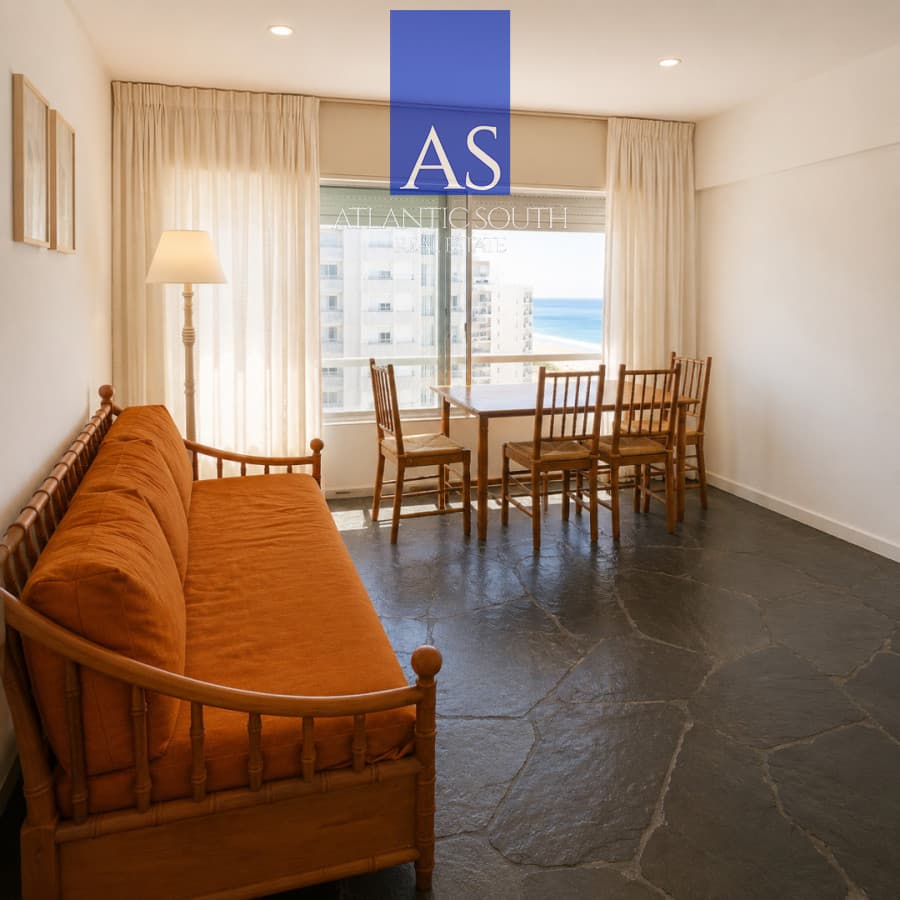Apartamento 1 dormitorio y garage vista al mar Península Punta del Este