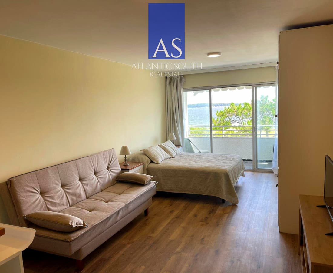 Loft monoambiente reciclado frente al mar con terraza y cochera Playa Mansa Punta del Este