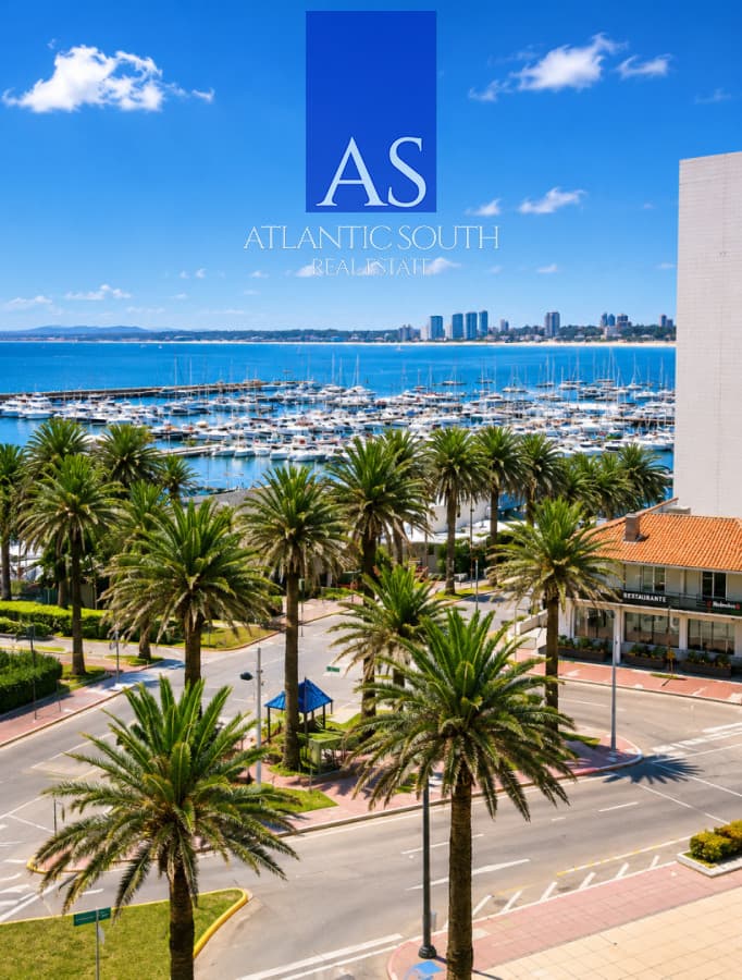 Apartamento reciclado con vista al mar a pasos del Puerto de Punta del Este