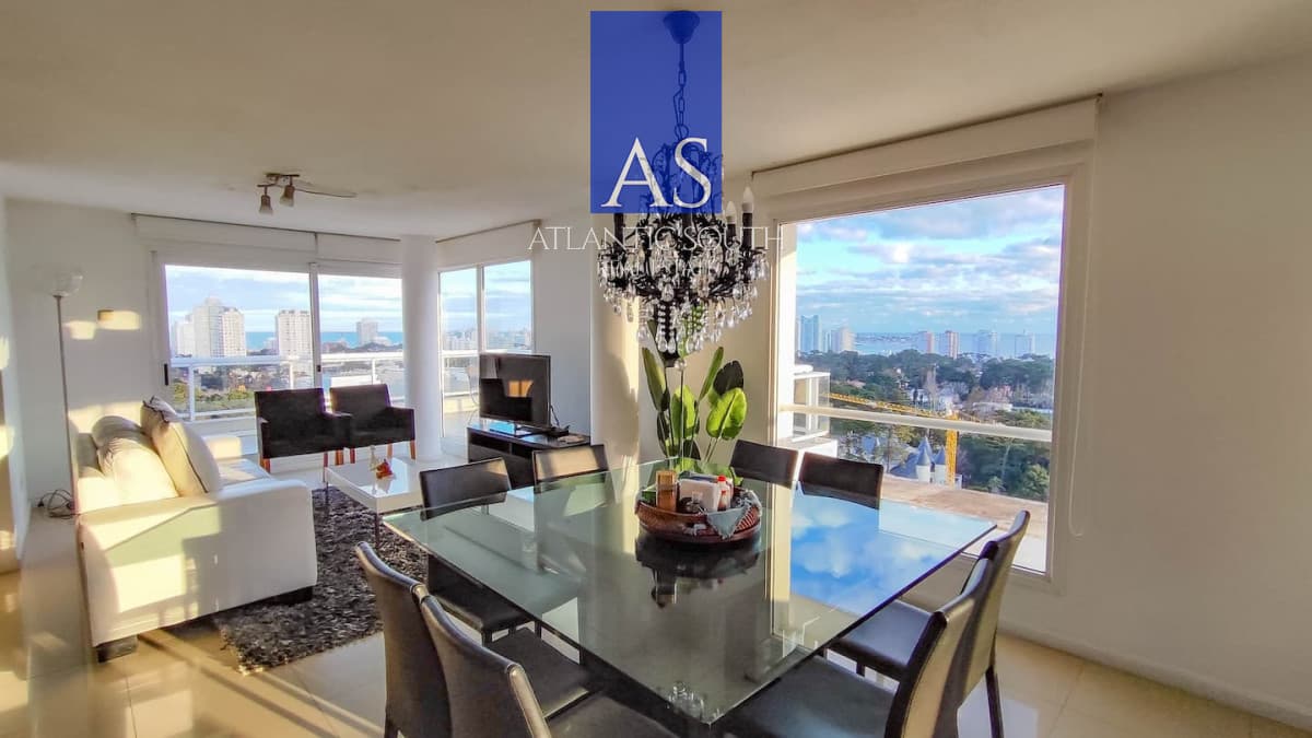 Penthouse dúplex con terrazas excepcionales y vistas panorámicas en Punta del Este