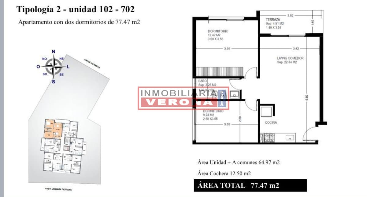 VENTA: APARTAMENTO 2 DORMITORIOS A ESTRENAR LA LOMA MALDONADO  - Inmobiliaria Verona Punta