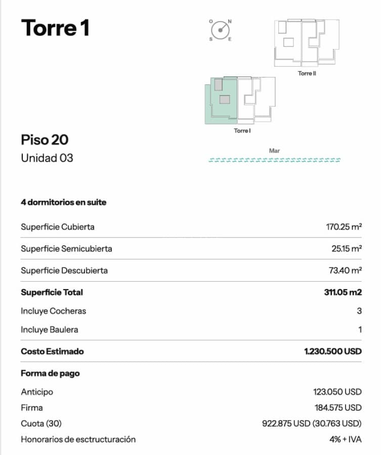 Apartamento ID.4434 - Venta apartamento 3 dormitorios