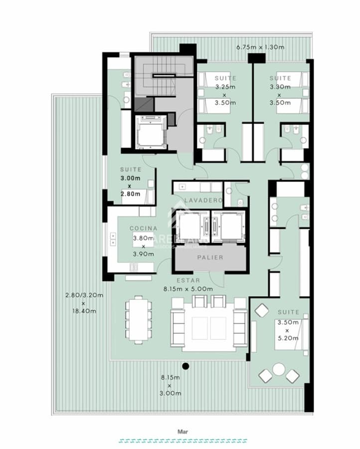 Apartamento ID.4434 - Venta apartamento 3 dormitorios