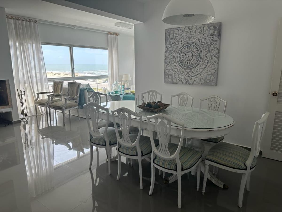 Frente al mar. Apartamento en alquiler anual de 3 dormitorios en Punta del Este
