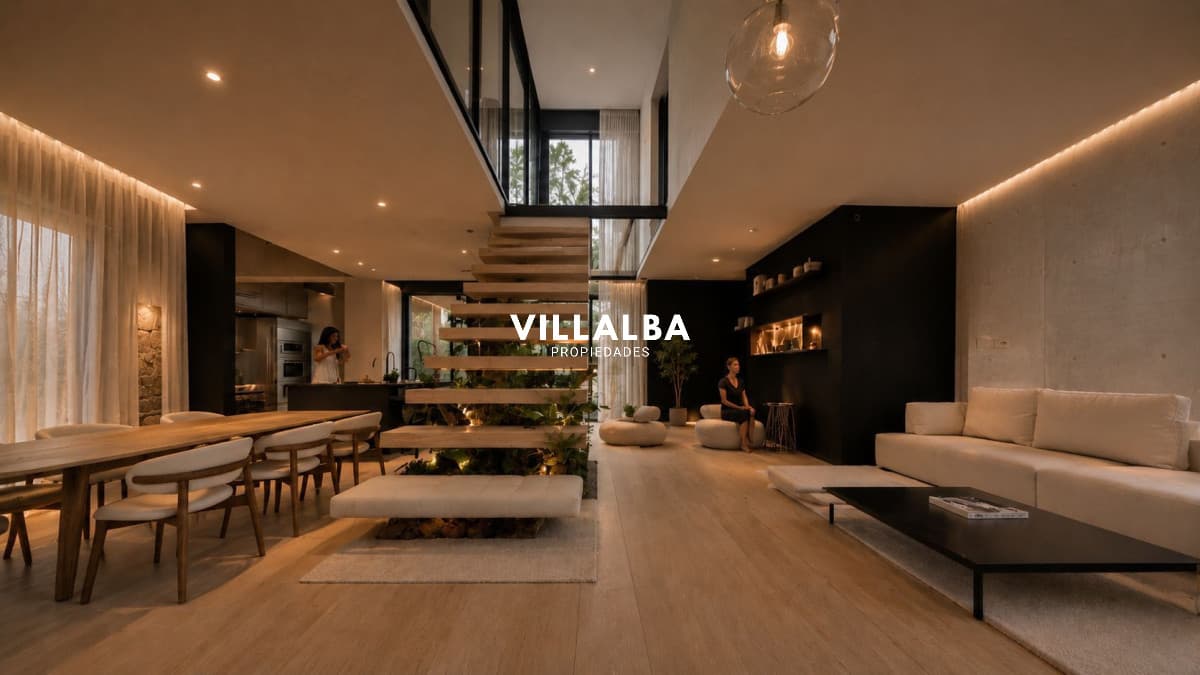 Casa en venta en Solanas Country, construcción de hormigón armado, con piscina.