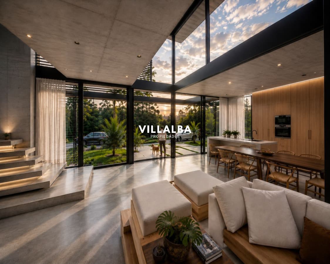 Casa en venta en Solanas Country, construcción de hormigón armado, con piscina.