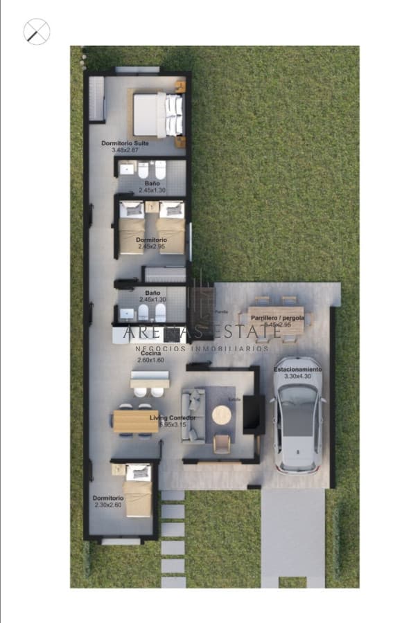 Casa ID.4233 - Casa a estrenar de tres dormitorios en Burnett , Punta del Este