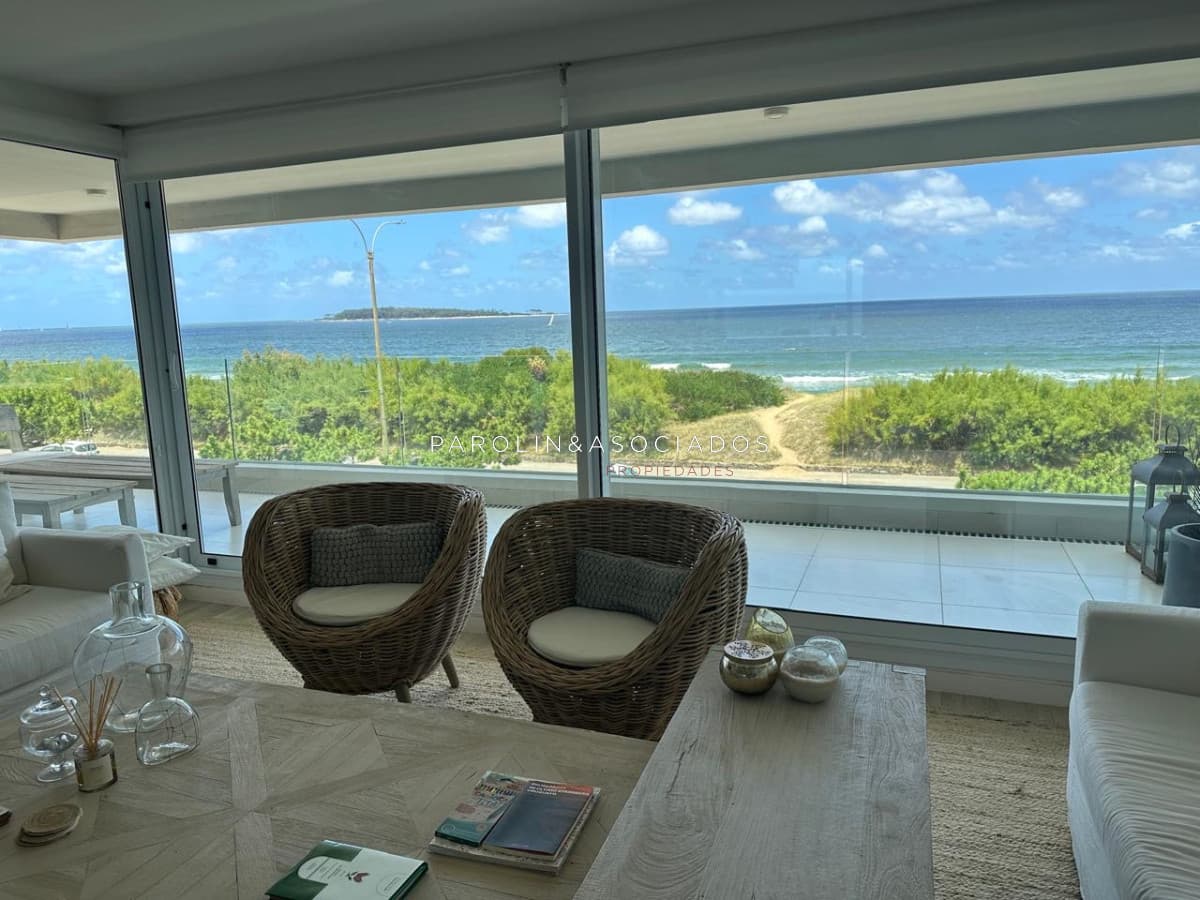 Apartamento en venta con vista al mar en parada 21 de Playa Mansa, Punta del Este.