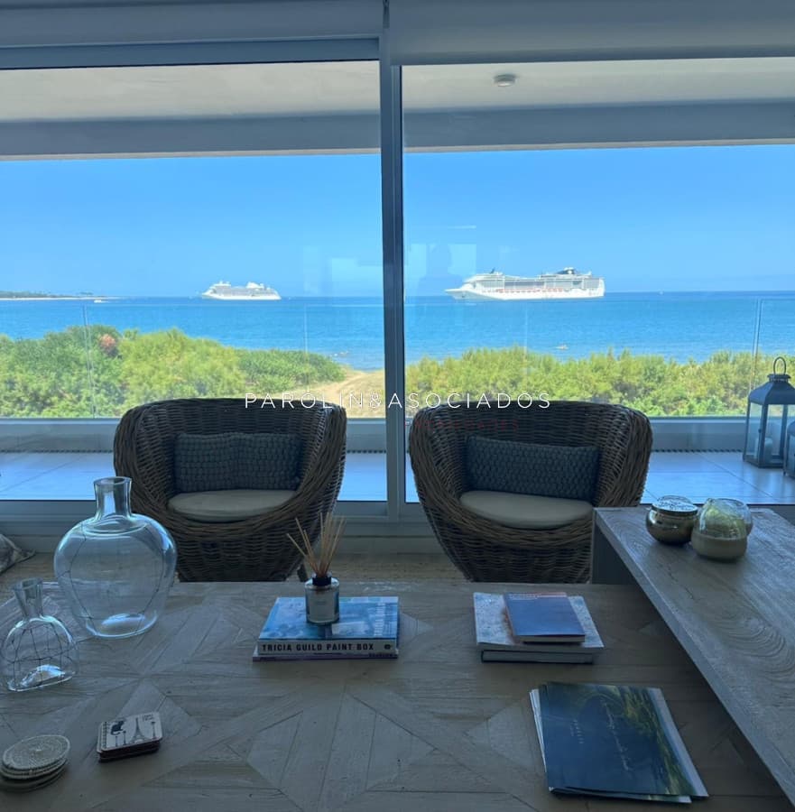 Apartamento en venta con vista al mar en parada 21 de Playa Mansa, Punta del Este.