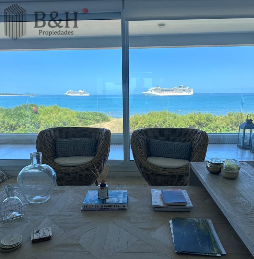 EXCELENTE APARTAMENTO A LA VENTA CON TODA LA VISTA AL MAR PLAYA MANSA 3 DORMITORIOS