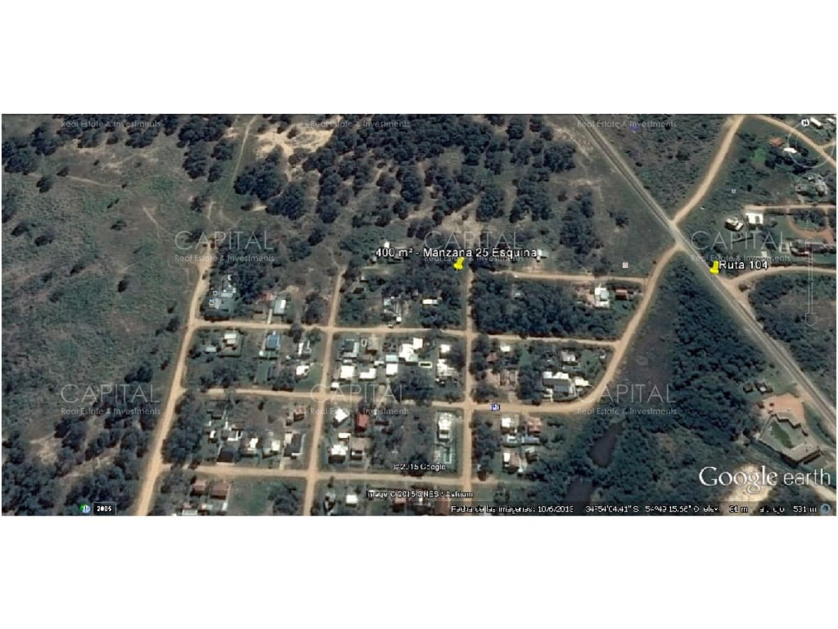 Venta terreno esquinero en Manantiales