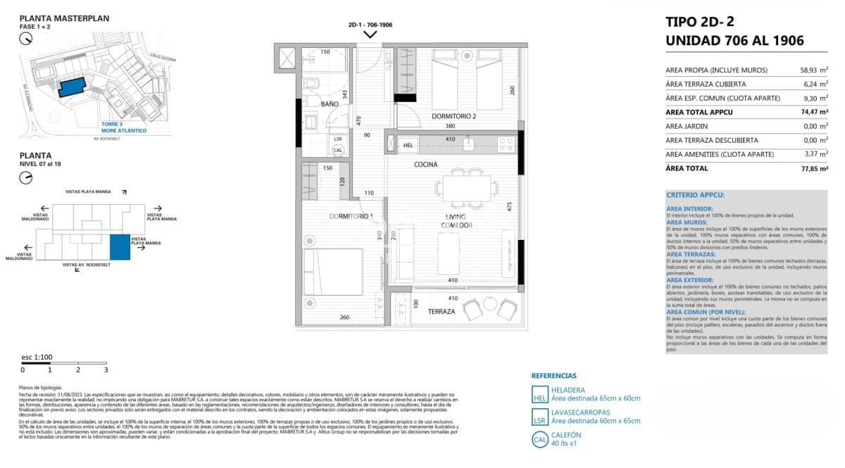 Apartamento ID.10521 - More Atlántico Torre III | Una nueva etapa comienza  Aptos. 2 dorm.