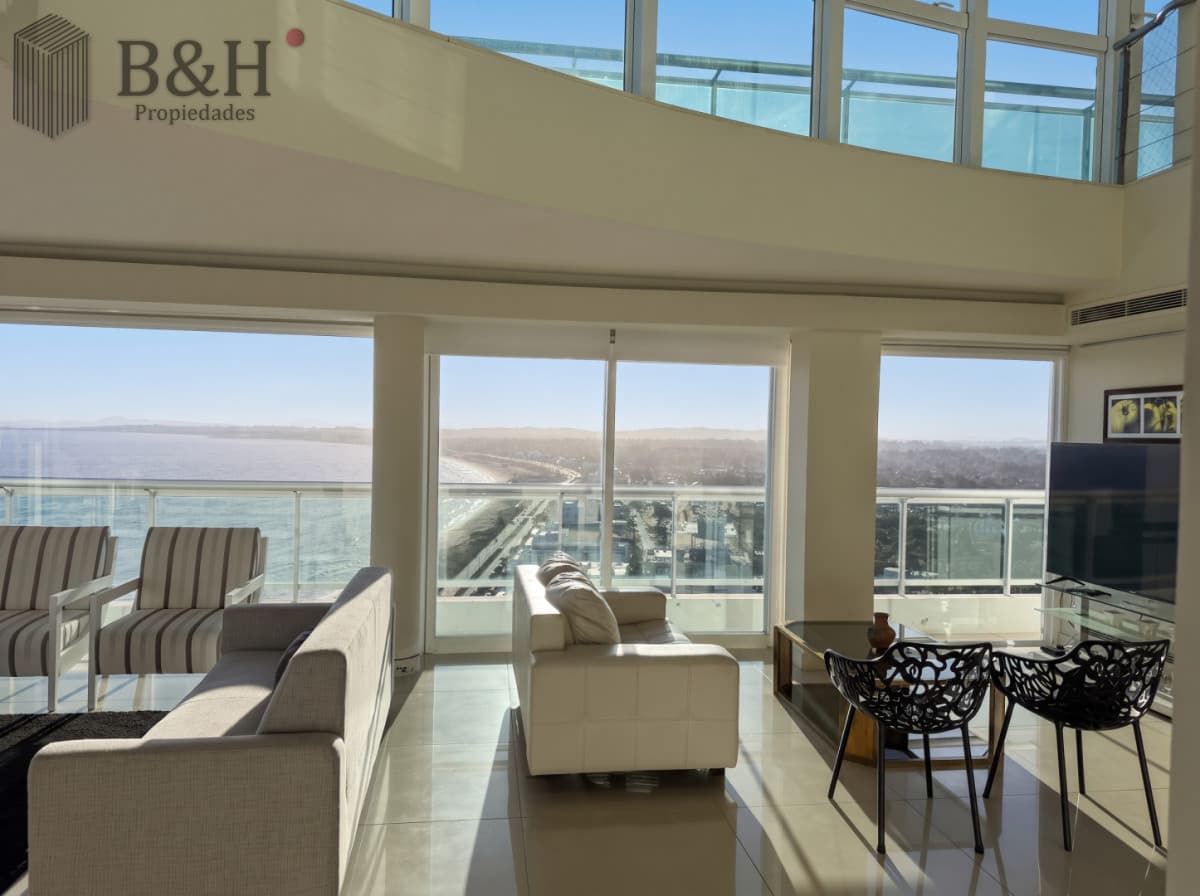 Exclusivo Penthouse en Torre Aquarela, piscina de uso exclusivo con vista a Punta Ballena
