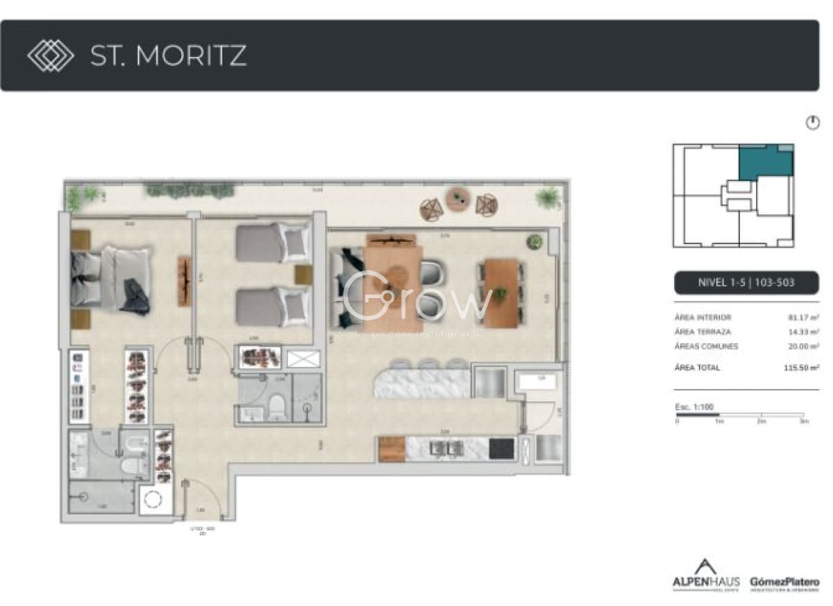 Apartamento a estrenar en Playa Mansa!