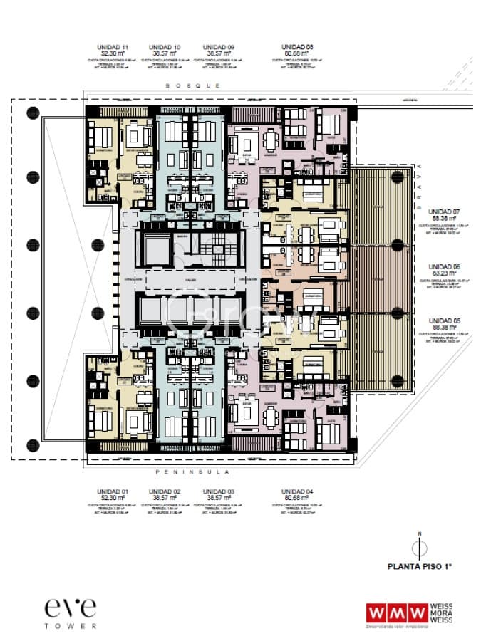 Monoambiente - Proyecto Eve Tower