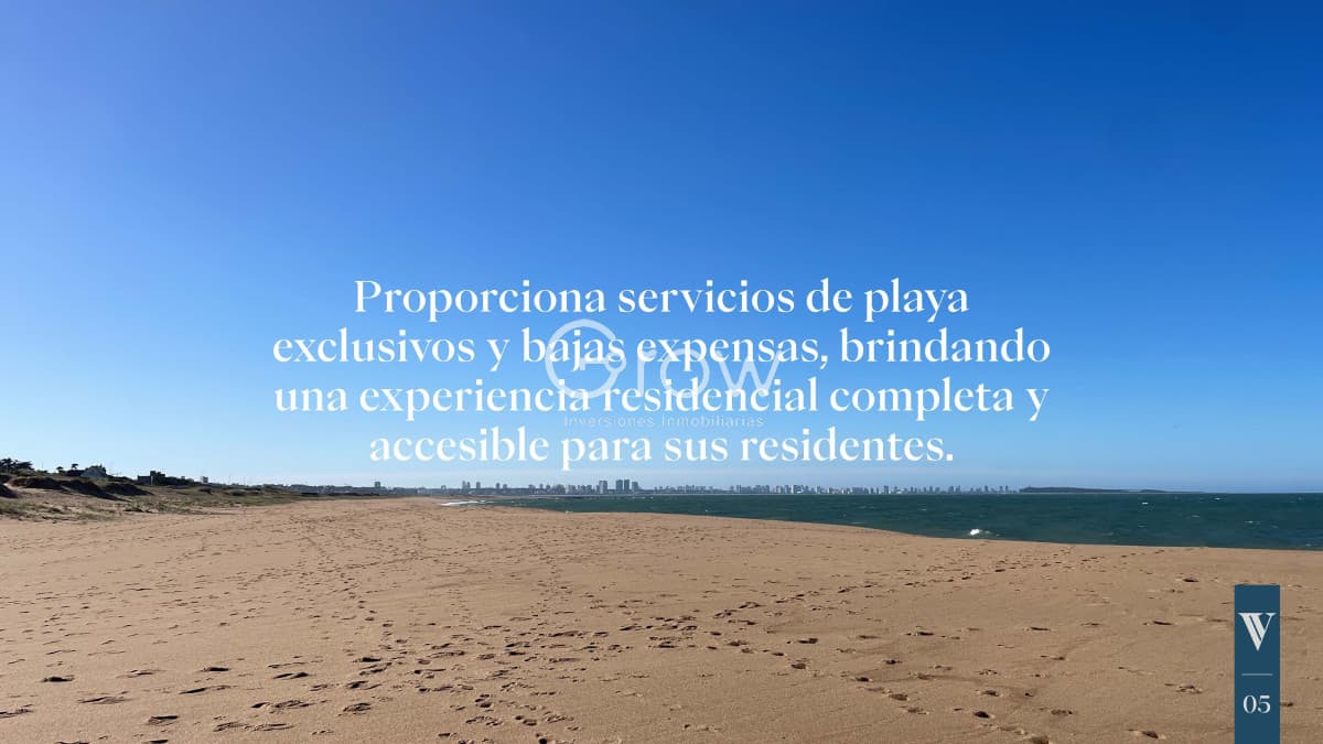 Lote a pasos del mar en Punta Ballena!