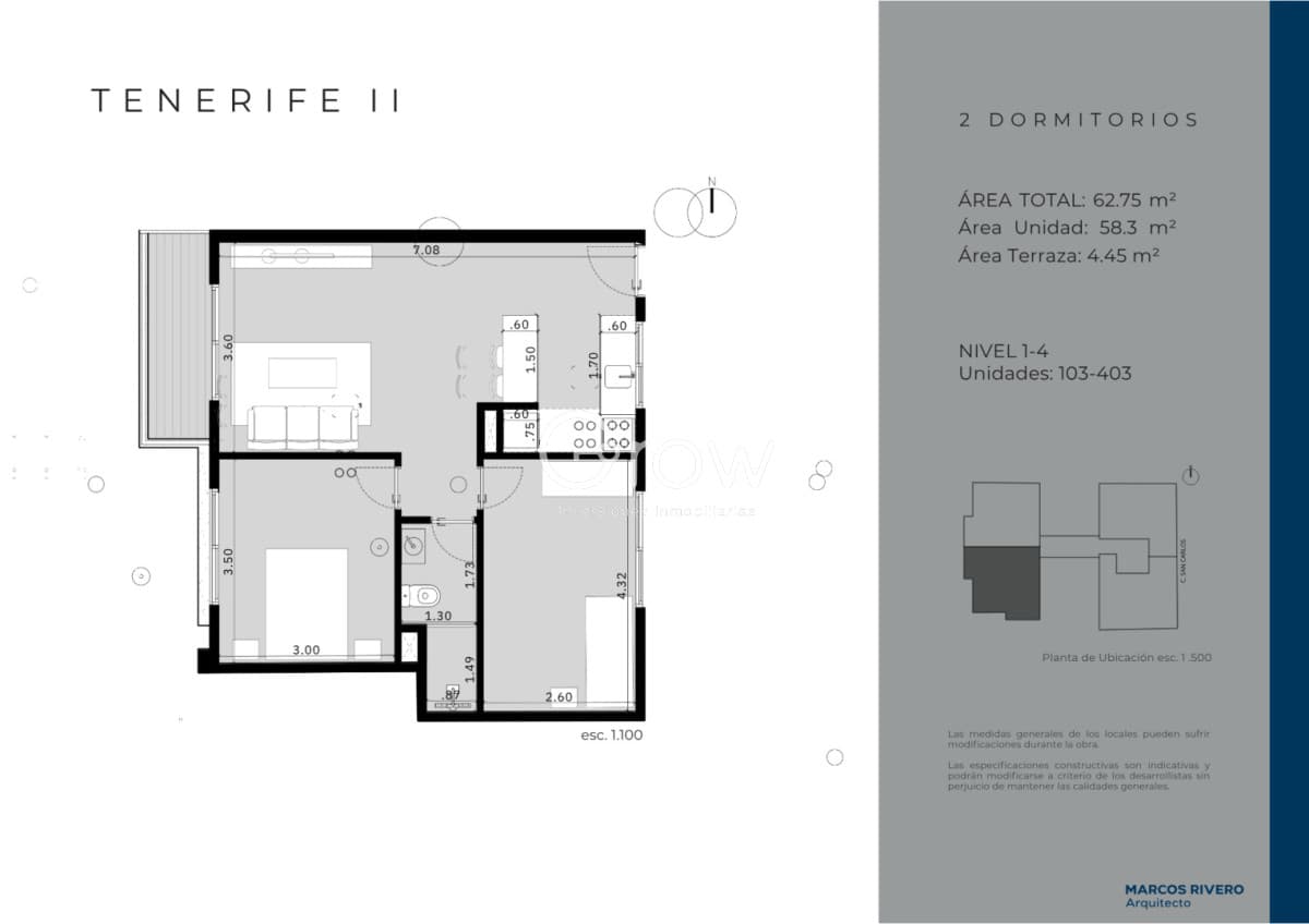 Nuevo Tenerife ll - Apartamento en Venta 2 dormitorios