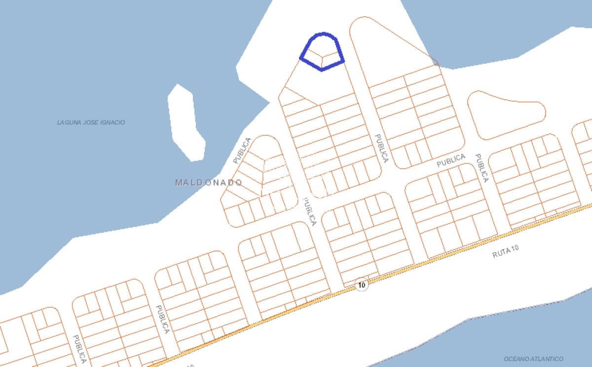 Terreno de 1341m2 en venta en Santa Monica, jose Ignacio
