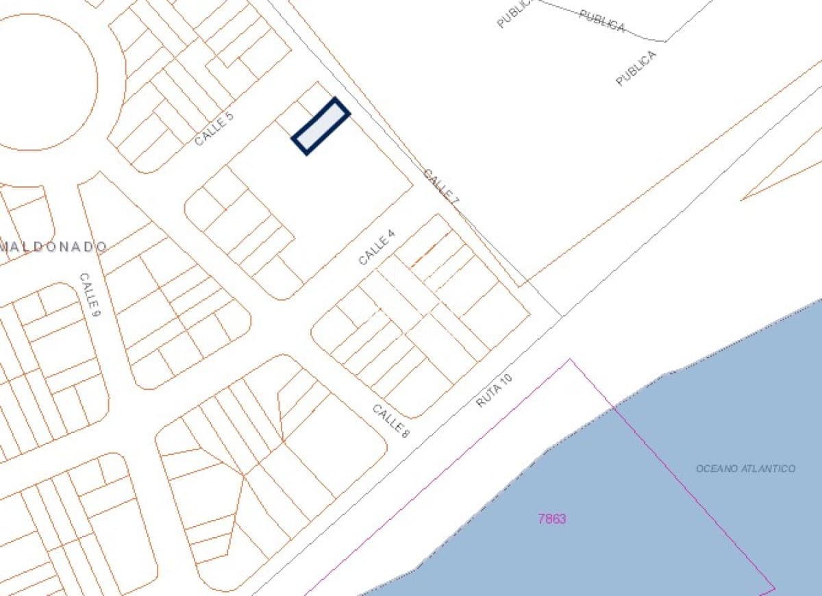Terreno en venta en Montoya, La Barra 504m2