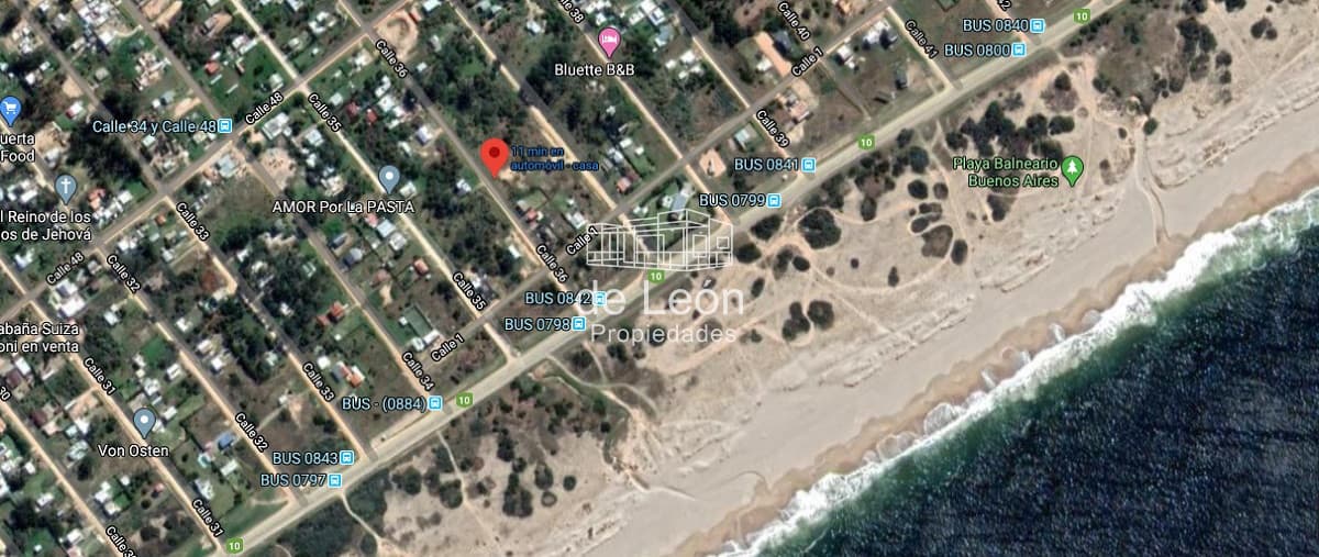 Terreno de 900m2 en Balneario Buenos Aires calle 36