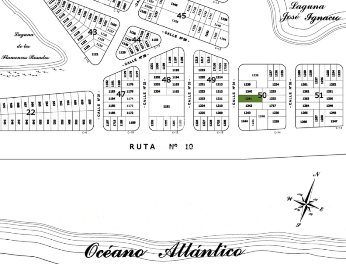 Lote de 750m2 en venta en Santa Monica, Jose Ignacio