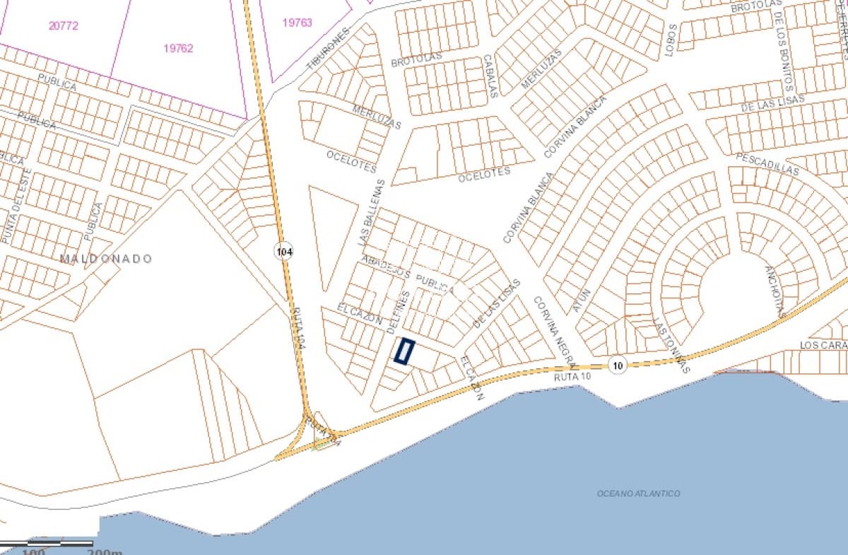 Terreno en El Chorro muy próximo al mar y a Ruta 10, 501m2