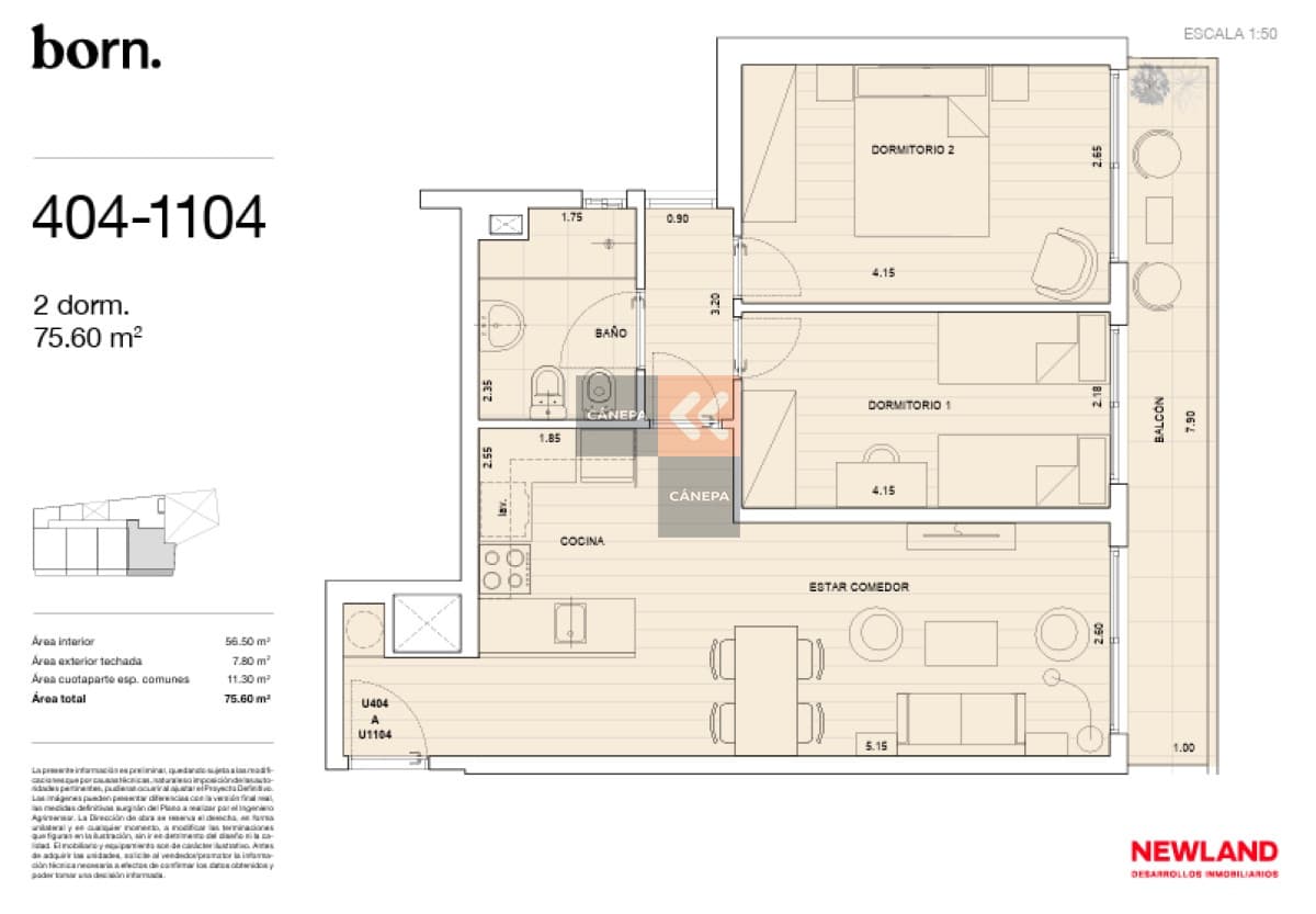 Apartamento ideal para inversión en Cordón