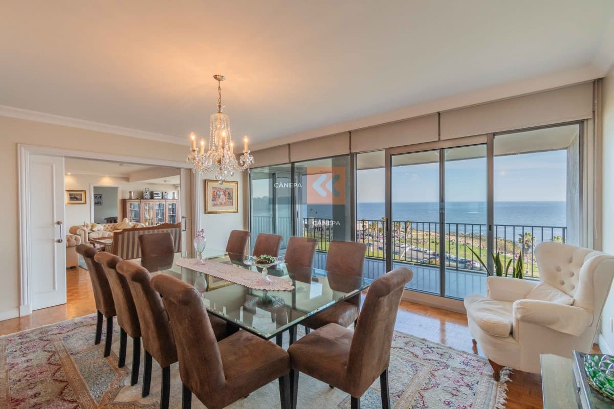 Venta excelente apartamento 3 dormitorios sobre la Rambla de Pocitos