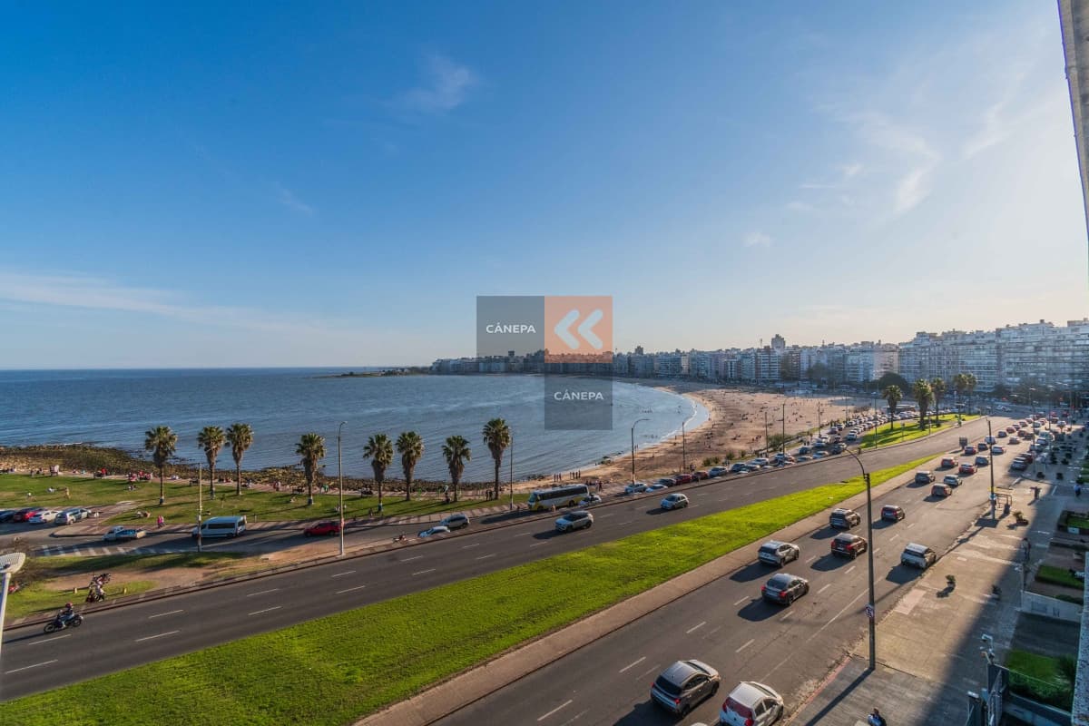 Venta excelente apartamento 3 dormitorios sobre la Rambla de Pocitos