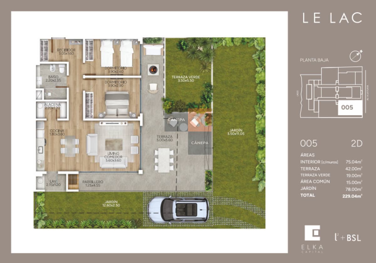 Venta apartamento de 2 dormitorios en Parque Miramar