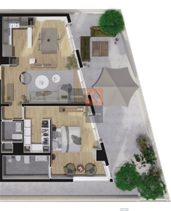Venta o alquiler apartamento de 1 dormitorio en Carrasco Sur