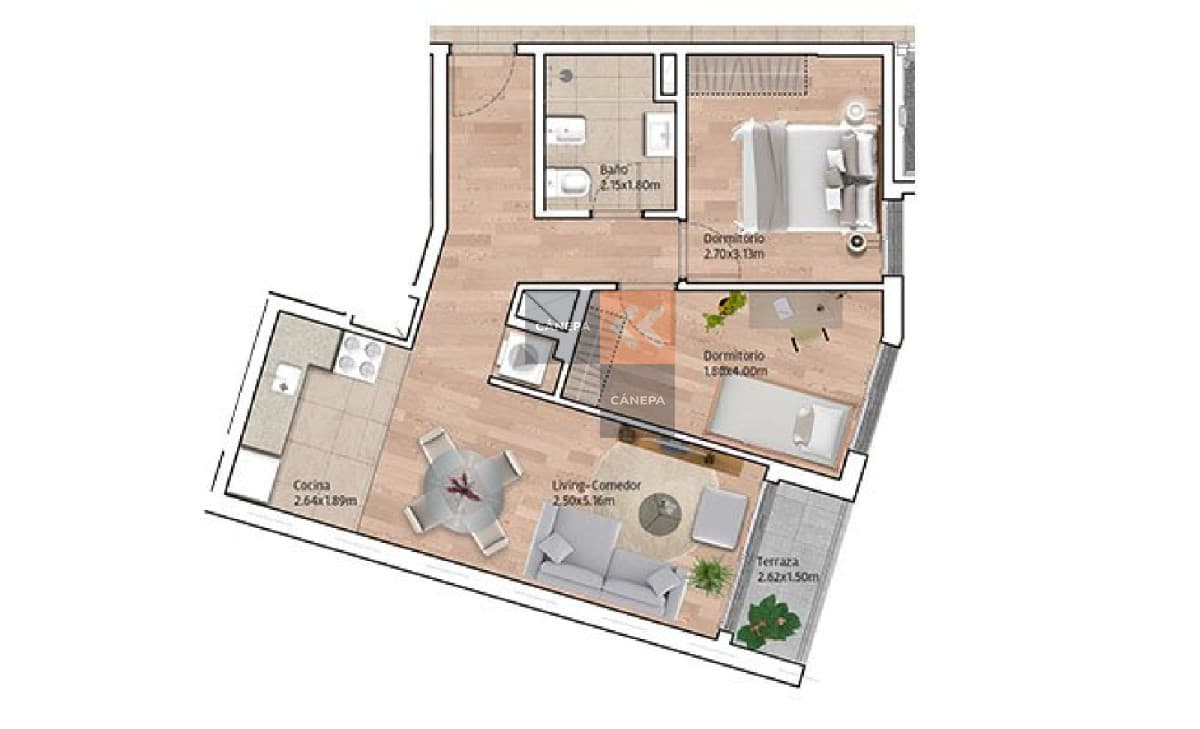Se vende apartamento en Tres Cruces. Edificio Ventura Tres Cruces II